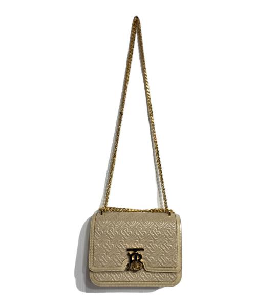 BURBERRY（バーバリー）BURBERRY (バーバリー) TBモノグラムキルティングチェーンバッグ ベージュの古着・服飾アイテム