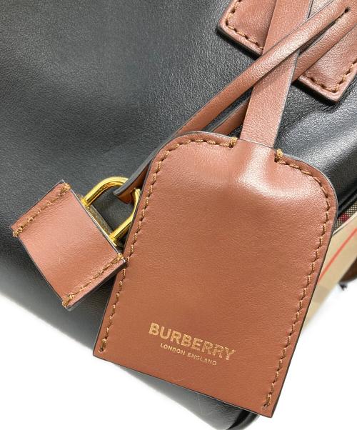 BURBERRY（バーバリー）BURBERRY (バーバリー) 2WAY キューブバッグ ブラウンの古着・服飾アイテム