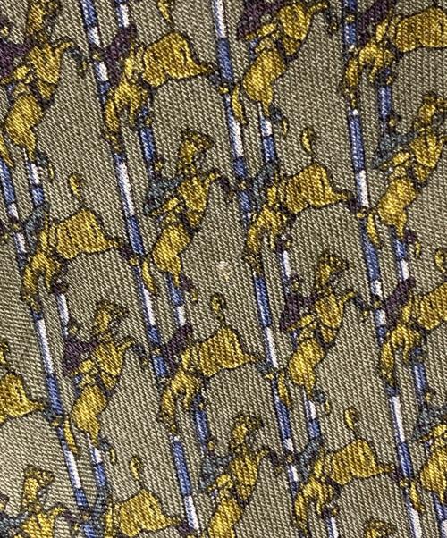 HERMES（エルメス）HERMES (エルメス) セリエボタン総柄ウールシャツ/長袖シャツ グリーン サイズ:42の古着・服飾アイテム