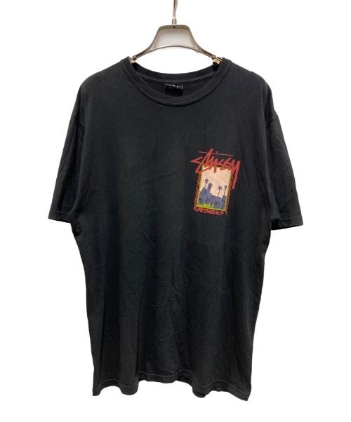 stussy（ステューシー）stussy (ステューシー) プリントTシャツ ブラック サイズ:Mの古着・服飾アイテム