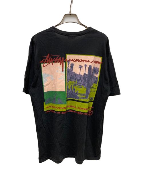 stussy（ステューシー）stussy (ステューシー) プリントTシャツ ブラック サイズ:Mの古着・服飾アイテム