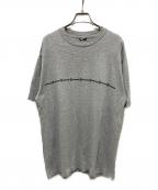 stussyステューシー）の古着「90sラバーロゴTシャツ」｜グレー