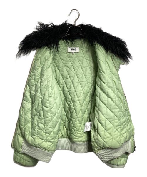 MM6 Maison Margiela（エムエムシックスメゾンマルジェラ）MM6 Maison Margiela (エムエムシックスメゾンマルジェラ) キルティングボンバージャケット/Quilted bomber jacket グリーン サイズ:40の古着・服飾アイテム