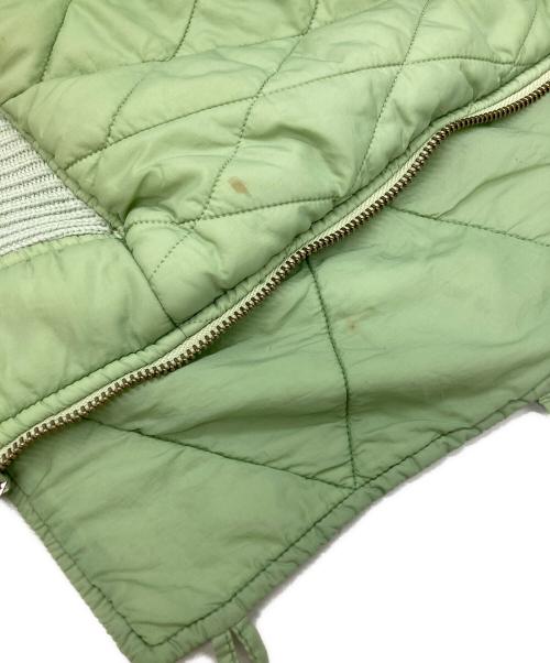 MM6 Maison Margiela（エムエムシックスメゾンマルジェラ）MM6 Maison Margiela (エムエムシックスメゾンマルジェラ) キルティングボンバージャケット/Quilted bomber jacket グリーン サイズ:40の古着・服飾アイテム