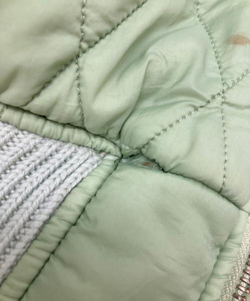 MM6 Maison Margiela（エムエムシックスメゾンマルジェラ）MM6 Maison Margiela (エムエムシックスメゾンマルジェラ) キルティングボンバージャケット/Quilted bomber jacket グリーン サイズ:40の古着・服飾アイテム