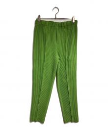 HOMME PLISSE ISSEY MIYAKE（オム プリッセ イッセイ ミヤケ）の古着「KERSEY PLEATS/カルゼプリーツ」｜グリーン