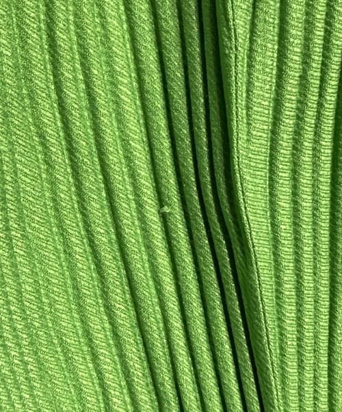 HOMME PLISSE ISSEY MIYAKE（オム プリッセ イッセイ ミヤケ）HOMME PLISSE ISSEY MIYAKE (オム プリッセ イッセイ ミヤケ) KERSEY PLEATS/カルゼプリーツ グリーン サイズ:2の古着・服飾アイテム