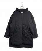 MM6 Maison Margielaエムエムシックスメゾンマルジェラ）の古着「Oversized Padded Zip Hoodie coat」｜ブラック