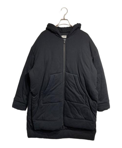 MM6 Maison Margiela（エムエムシックスメゾンマルジェラ）MM6 Maison Margiela (エムエムシックスメゾンマルジェラ) Oversized Padded Zip Hoodie coat ブラック サイズ:XSの古着・服飾アイテム