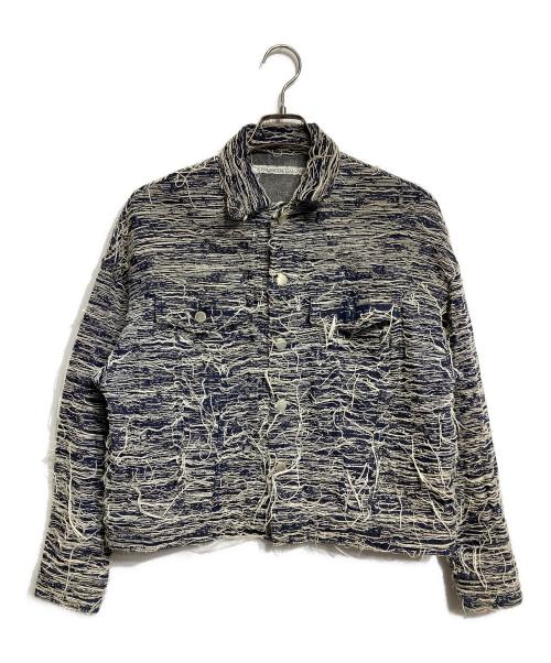 JOHN LAWRENCE SULLIVAN（ジョン ローレンス サリバン）JOHN LAWRENCE SULLIVAN (ジョン ローレンス サリバン) フリンジ加工デニムトラッカー インディゴ サイズ:FREEの古着・服飾アイテム