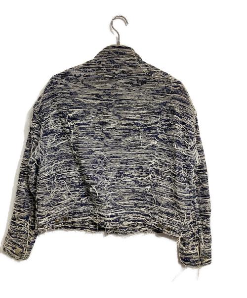 JOHN LAWRENCE SULLIVAN（ジョン ローレンス サリバン）JOHN LAWRENCE SULLIVAN (ジョン ローレンス サリバン) フリンジ加工デニムトラッカー インディゴ サイズ:FREEの古着・服飾アイテム