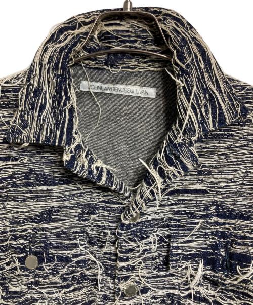 JOHN LAWRENCE SULLIVAN（ジョン ローレンス サリバン）JOHN LAWRENCE SULLIVAN (ジョン ローレンス サリバン) フリンジ加工デニムトラッカー インディゴ サイズ:FREEの古着・服飾アイテム