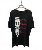 stussyステューシー）の古着「プリントTシャツ」｜ブラック