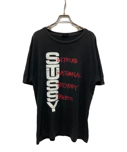 stussy（ステューシー）stussy (ステューシー) プリントTシャツ ブラック サイズ:Lの古着・服飾アイテム