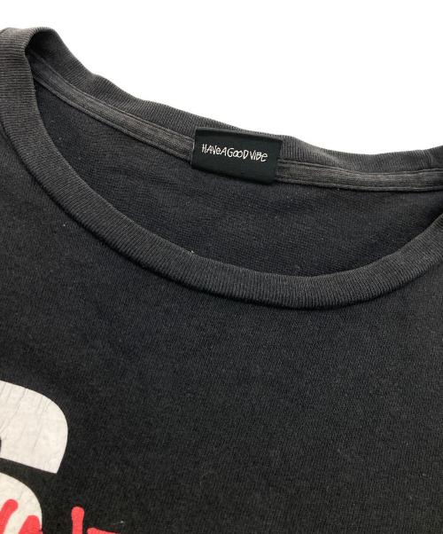 stussy（ステューシー）stussy (ステューシー) プリントTシャツ ブラック サイズ:Lの古着・服飾アイテム