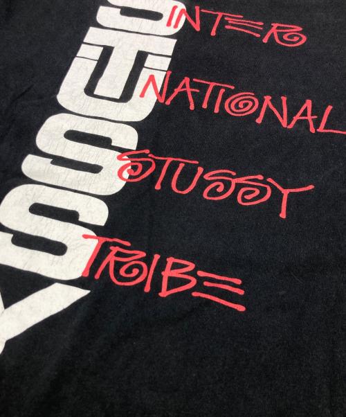 stussy（ステューシー）stussy (ステューシー) プリントTシャツ ブラック サイズ:Lの古着・服飾アイテム