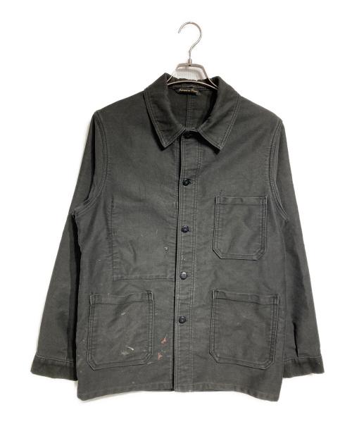 LABOUREUR（ラブルール）LABOUREUR (ラブルール) ブラックモールスキンジャケット/Black Moleskin Jacket ブラック サイズ:不明の古着・服飾アイテム