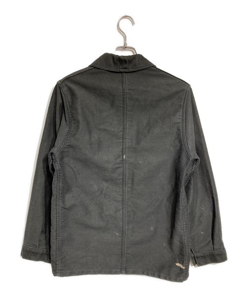 LABOUREUR（ラブルール）LABOUREUR (ラブルール) ブラックモールスキンジャケット/Black Moleskin Jacket ブラック サイズ:不明の古着・服飾アイテム