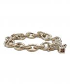 USEDユーズド）の古着「サイコロモチーフブレスレット/Dice-motif bracelet」｜シルバー