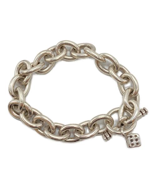 USED（ユーズド）USED (ユーズド) サイコロモチーフブレスレット/Dice-motif bracelet シルバーの古着・服飾アイテム
