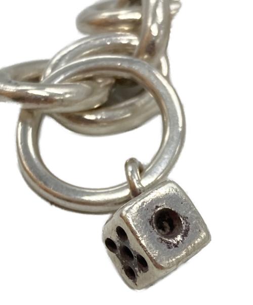 USED（ユーズド）USED (ユーズド) サイコロモチーフブレスレット/Dice-motif bracelet シルバーの古着・服飾アイテム