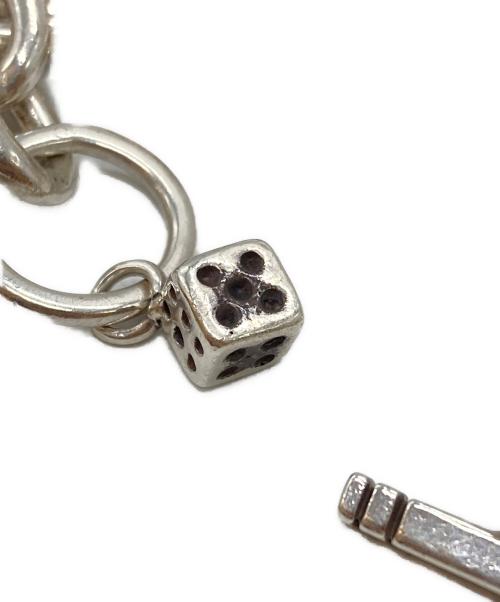 USED（ユーズド）USED (ユーズド) サイコロモチーフブレスレット/Dice-motif bracelet シルバーの古着・服飾アイテム