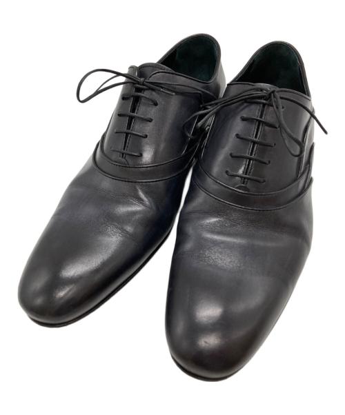LOUIS VUITTON（ルイ ヴィトン）LOUIS VUITTON (ルイ ヴィトン) 内羽根レザーシューズ/Oxford shoes ブラック サイズ:7の古着・服飾アイテム