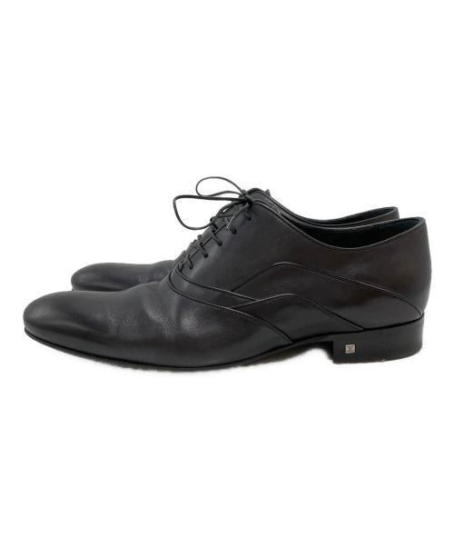 LOUIS VUITTON（ルイ ヴィトン）LOUIS VUITTON (ルイ ヴィトン) 内羽根レザーシューズ/Oxford shoes ブラック サイズ:7の古着・服飾アイテム