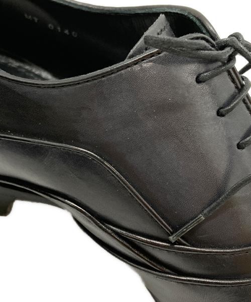 LOUIS VUITTON（ルイ ヴィトン）LOUIS VUITTON (ルイ ヴィトン) 内羽根レザーシューズ/Oxford shoes ブラック サイズ:7の古着・服飾アイテム