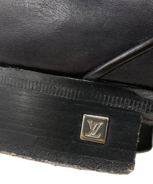 LOUIS VUITTON（ルイ ヴィトン）LOUIS VUITTON (ルイ ヴィトン) 内羽根レザーシューズ/Oxford shoes ブラック サイズ:7の古着・服飾アイテム
