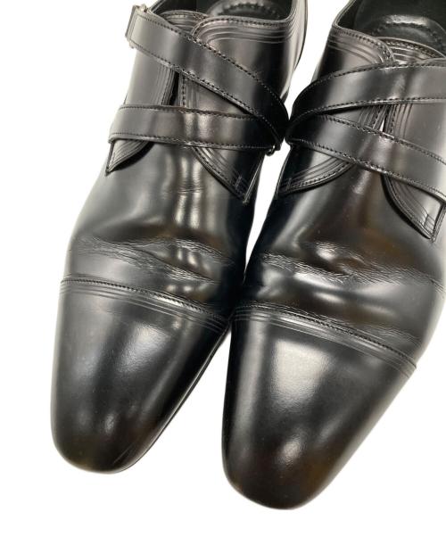 LOUIS VUITTON（ルイ ヴィトン）LOUIS VUITTON (ルイ ヴィトン) ダブルモンクストラップシューズ/Double Monk Strap Shoes ブラック サイズ:6・1/2の古着・服飾アイテム