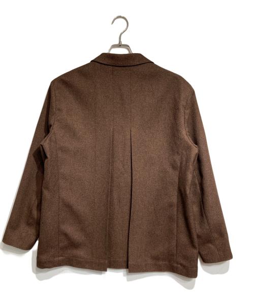 ISSEY MIYAKE IM MEN（イッセイミヤケ アイム メン）ISSEY MIYAKE IM MEN (イッセイミヤケ アイム メン) WOOL LIKE TWEED JACKET/ウールライクツイードジャケット ブラウン サイズ:2の古着・服飾アイテム