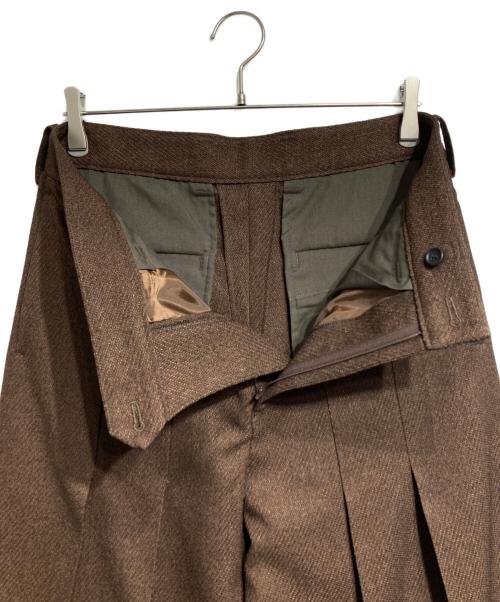 ISSEY MIYAKE IM MEN（イッセイミヤケ アイム メン）ISSEY MIYAKE IM MEN (イッセイミヤケ アイム メン) WOOL LIKE TWEEDパンツ/ウールライクツイード ブラウン サイズ:2の古着・服飾アイテム