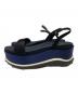 MIU MIU (ミュウミュウ) プラットフォームサンダル/platform sandals ブラック×ネイビー サイズ:37.5：12000円
