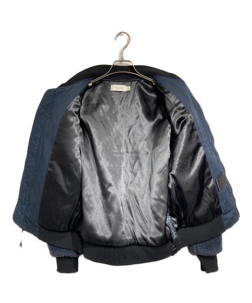 COACH（コーチ）COACH (コーチ) フリースボンバージャケット ネイビー サイズ:46の古着・服飾アイテム