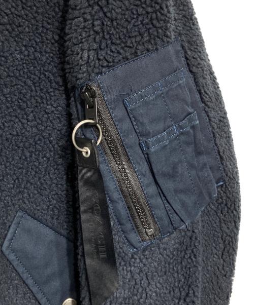 COACH（コーチ）COACH (コーチ) フリースボンバージャケット ネイビー サイズ:46の古着・服飾アイテム
