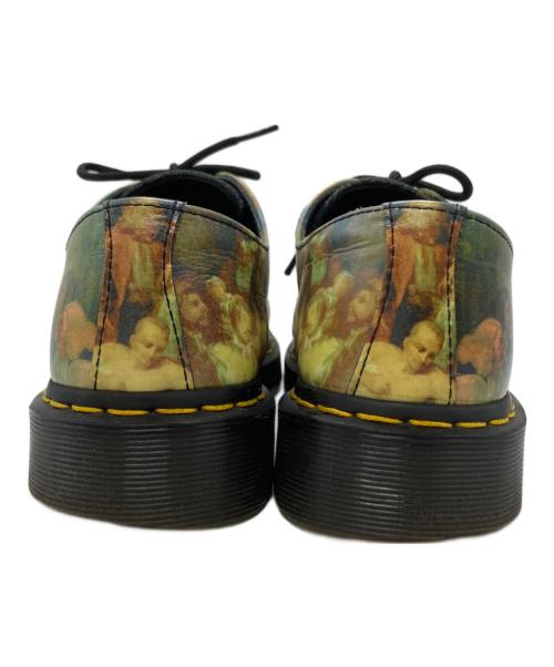 Dr.Martens（ドクターマーチン）Dr.Martens (ドクターマーチン) 絵画プリント3ホールシューズ ブルー×イエロー サイズ:24㎝の古着・服飾アイテム