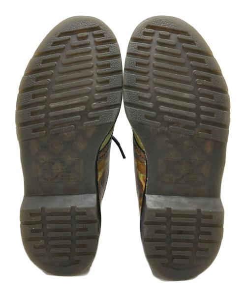 Dr.Martens（ドクターマーチン）Dr.Martens (ドクターマーチン) 絵画プリント3ホールシューズ ブルー×イエロー サイズ:24㎝の古着・服飾アイテム