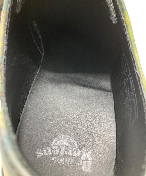 Dr.Martens（ドクターマーチン）Dr.Martens (ドクターマーチン) 絵画プリント3ホールシューズ ブルー×イエロー サイズ:24㎝の古着・服飾アイテム