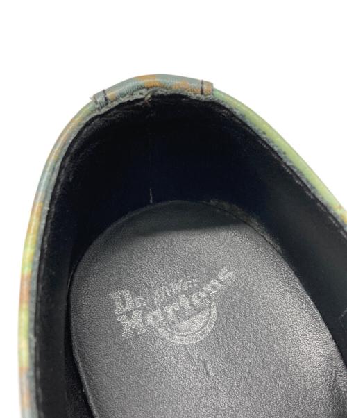 Dr.Martens（ドクターマーチン）Dr.Martens (ドクターマーチン) 絵画プリント3ホールシューズ ブルー×イエロー サイズ:24㎝の古着・服飾アイテム