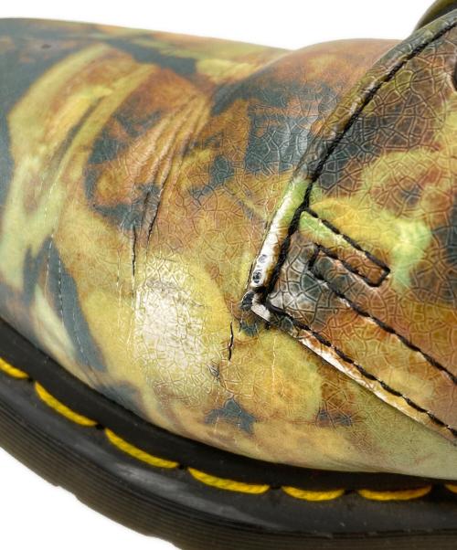 Dr.Martens（ドクターマーチン）Dr.Martens (ドクターマーチン) 絵画プリント3ホールシューズ ブルー×イエロー サイズ:24㎝の古着・服飾アイテム