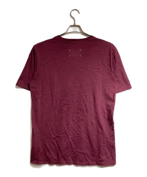 Maison Margiela（メゾンマルジェラ）Maison Margiela (メゾンマルジェラ) 4ステッチフロントタグTシャツ/Maison Margiela 4-Stitch Cotton T-Shirt ボルドー サイズ:48の古着・服飾アイテム