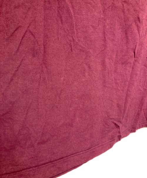 Maison Margiela（メゾンマルジェラ）Maison Margiela (メゾンマルジェラ) 4ステッチフロントタグTシャツ/Maison Margiela 4-Stitch Cotton T-Shirt ボルドー サイズ:48の古着・服飾アイテム