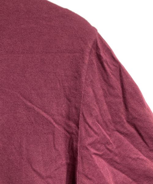 Maison Margiela（メゾンマルジェラ）Maison Margiela (メゾンマルジェラ) 4ステッチフロントタグTシャツ/Maison Margiela 4-Stitch Cotton T-Shirt ボルドー サイズ:48の古着・服飾アイテム