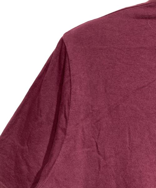 Maison Margiela（メゾンマルジェラ）Maison Margiela (メゾンマルジェラ) 4ステッチフロントタグTシャツ/Maison Margiela 4-Stitch Cotton T-Shirt ボルドー サイズ:48の古着・服飾アイテム