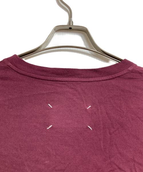 Maison Margiela（メゾンマルジェラ）Maison Margiela (メゾンマルジェラ) 4ステッチフロントタグTシャツ/Maison Margiela 4-Stitch Cotton T-Shirt ボルドー サイズ:48の古着・服飾アイテム