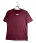 Maison Margiela（メゾンマルジェラ）の古着「4ステッチフロントタグTシャツ/Maison Margiela 4-Stitch Cotton T-Shirt」｜ボルドー