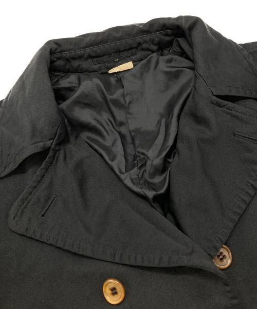 COMME des GARCONS（コムデギャルソン）COMME des GARCONS (コムデギャルソン) ポリエステル縮絨フレアオーバーコート ブラック サイズ:Sの古着・服飾アイテム