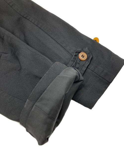 COMME des GARCONS（コムデギャルソン）COMME des GARCONS (コムデギャルソン) ポリエステル縮絨フレアオーバーコート ブラック サイズ:Sの古着・服飾アイテム