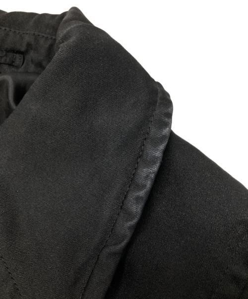 COMME des GARCONS（コムデギャルソン）COMME des GARCONS (コムデギャルソン) ポリエステル縮絨フレアオーバーコート ブラック サイズ:Sの古着・服飾アイテム